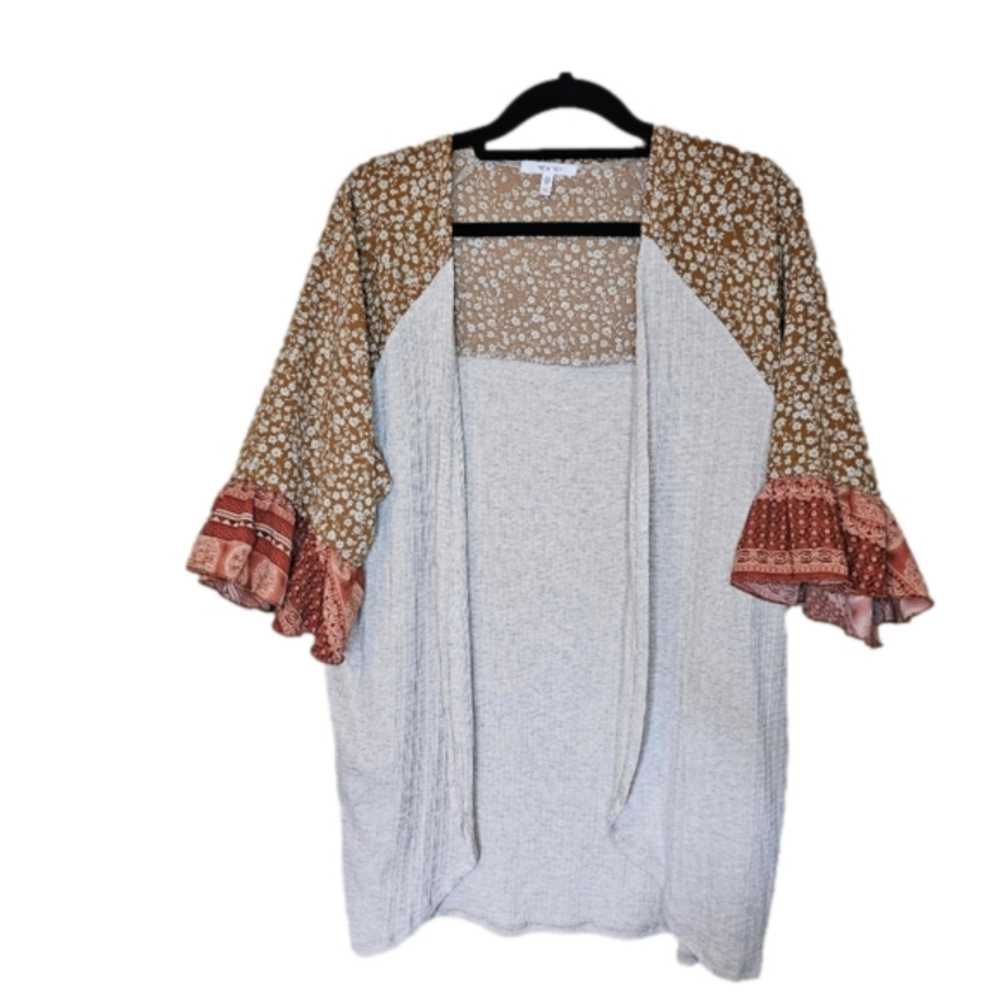 Maurices Ditzy floral print Lightweight cardigan top Size Small